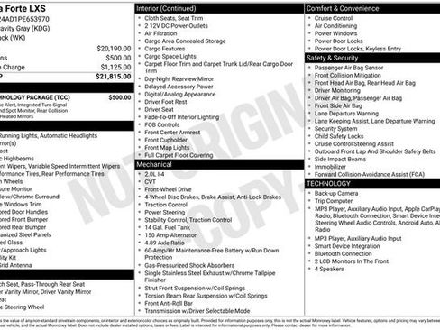 Used 2023 Kia Forte LXS w/ LXS Technology Package FWD image 18
