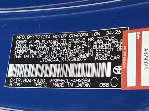 New 2026 Toyota Prius XLE FWD image 35