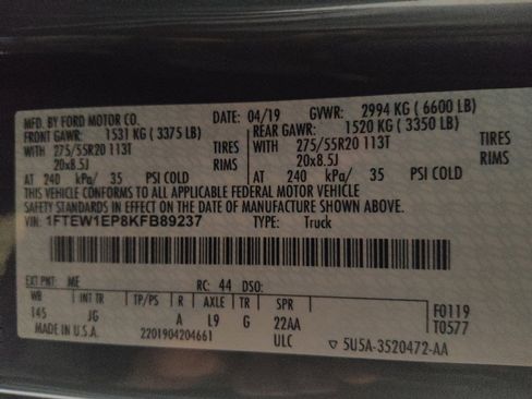 Used 2019 Ford F150 XL w/ Equipment Group 101A Mid AWD/4WD image 33