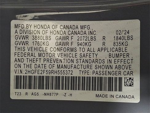 Used 2024 Honda Civic Sport image 27