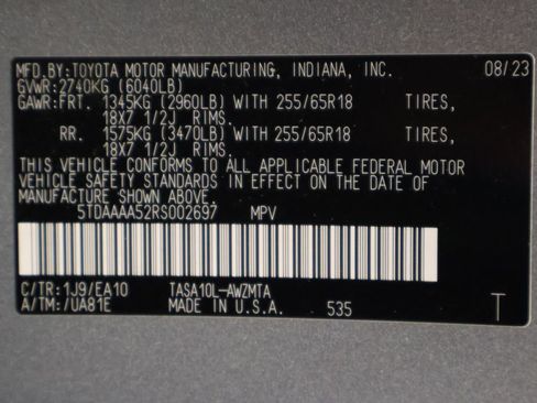 Certified 2024 Toyota Grand Highlander FWD image 17