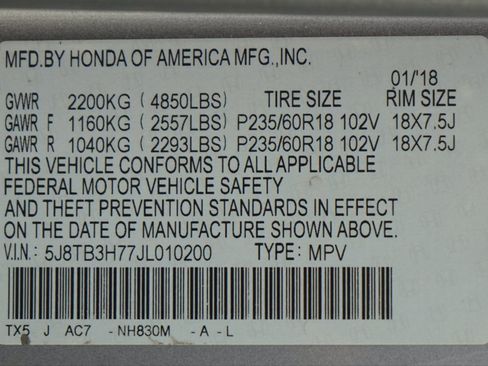 Certified 2018 Acura RDX FWD w/ Advance Package image 30