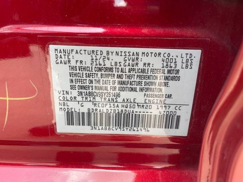 Certified 2025 Nissan Sentra SV FWD image 30