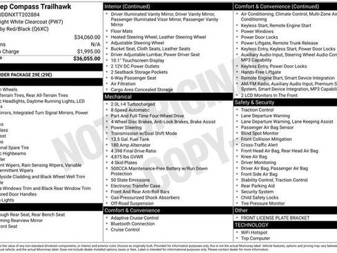 New 2026 Jeep Compass Trailhawk AWD/4WD image 31