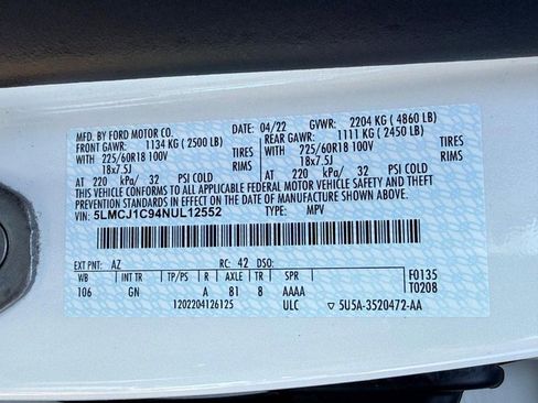 Certified 2022 Lincoln Corsair FWD w/ Equipment Group 101A image 26