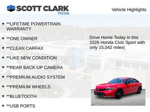 Used 2026 Honda Civic Sport image 11