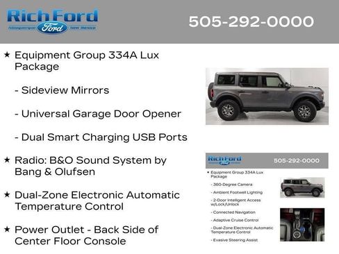 Certified 2025 Ford Bronco Badlands AWD/4WD image 89
