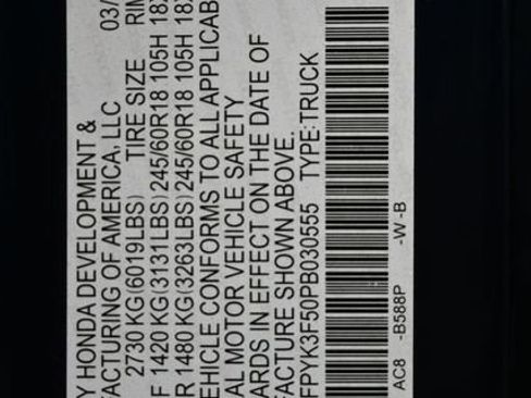 Used 2023 Honda Ridgeline RTL image 47