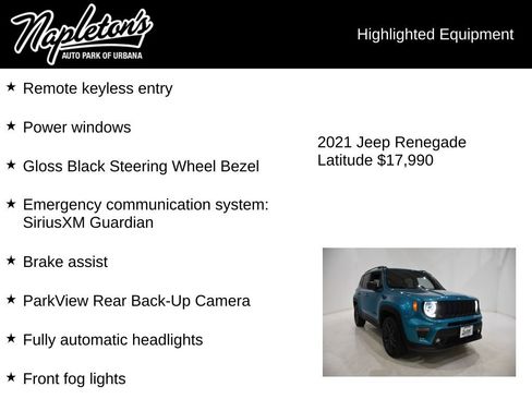 Used 2021 Jeep Renegade Latitude image 16