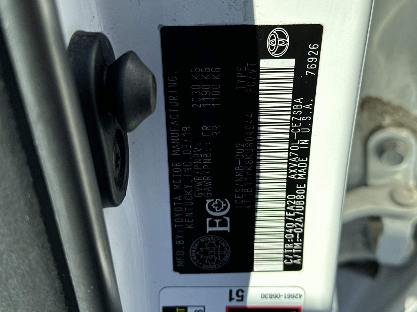 Used 2019 Toyota Camry SE FWD image 26
