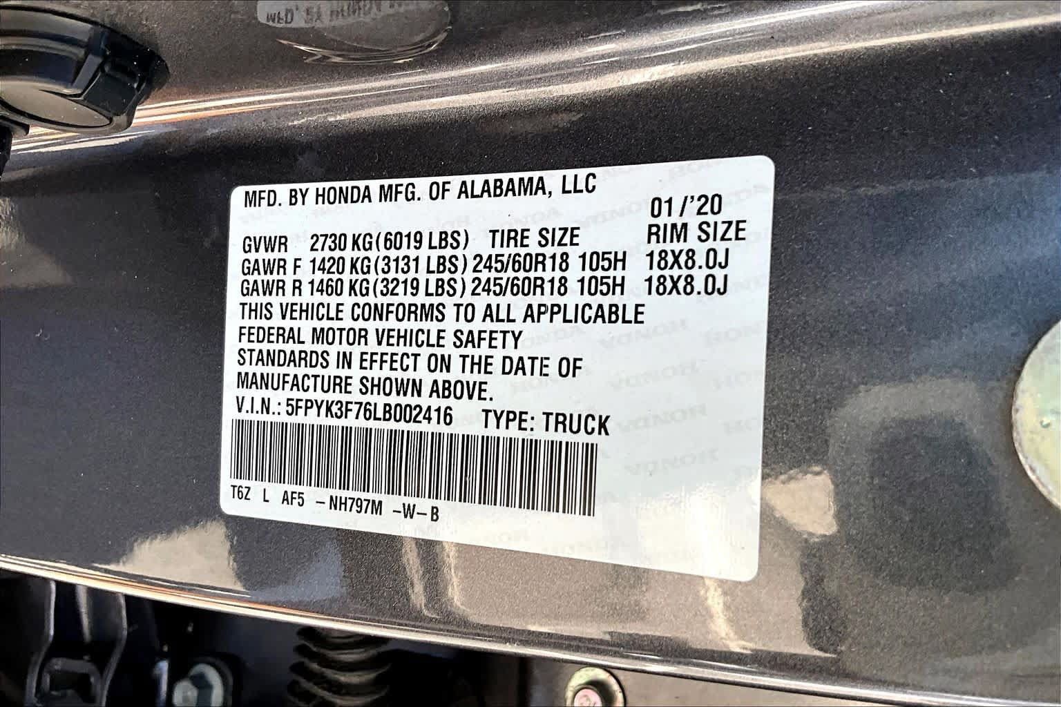 Used 2020 Honda Ridgeline RTL-E image 33