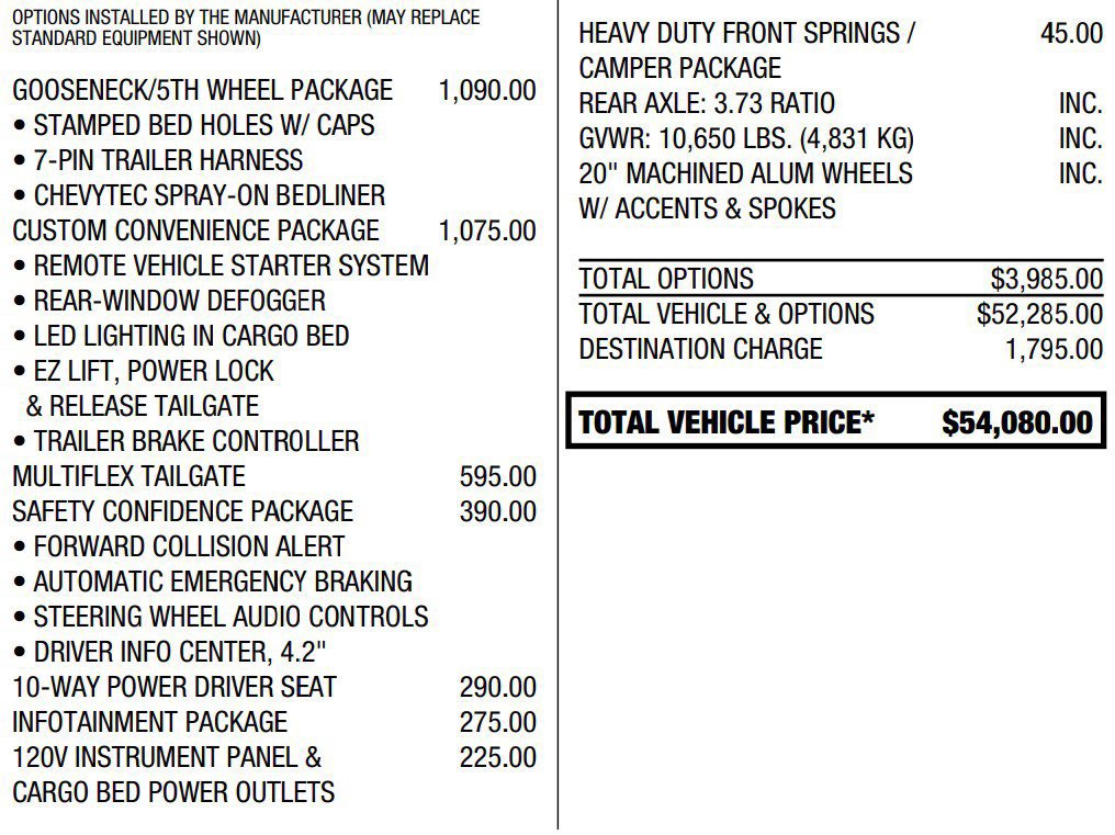 Certified 2022 Chevrolet Silverado 2500 Custom w/ Gooseneck/5TH Wheel Package AWD/4WD image 2