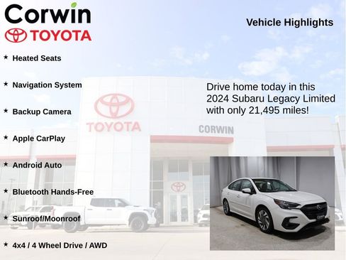 Used 2024 Subaru Legacy Limited image 7