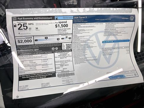 New 2026 Volkswagen Tiguan S image 33