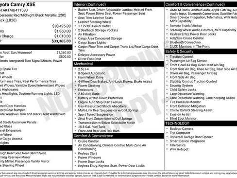 Used 2021 Toyota Camry XSE FWD image 7