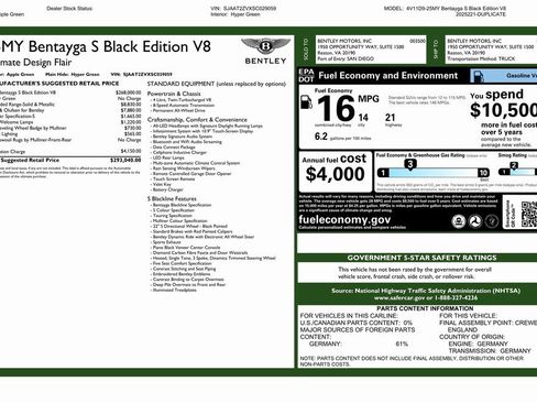 Used 2025 Bentley Bentayga S Black Edition image 7