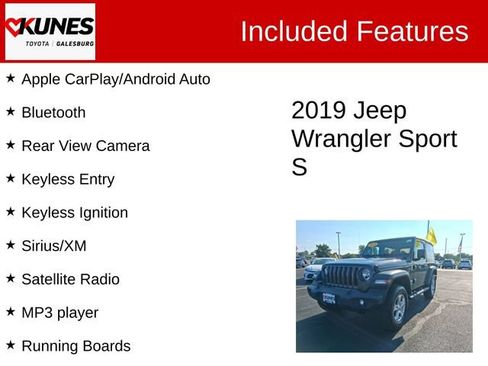 Used 2019 Jeep Wrangler Sport AWD/4WD image 2