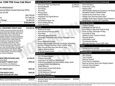 Used 2022 RAM 1500 TRX w/ TRX Level 2 Equipment Group AWD/4WD image 5