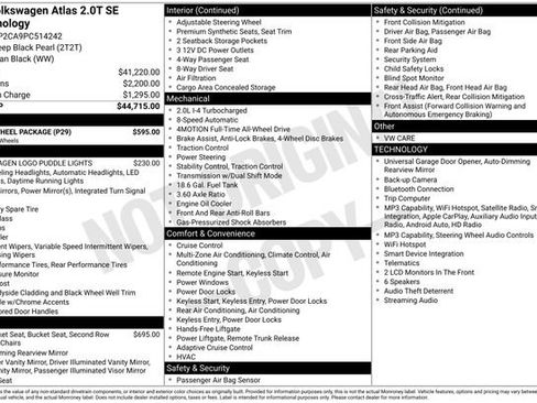 Certified 2023 Volkswagen Atlas SE w/ Black Wheel Package AWD/4WD image 32