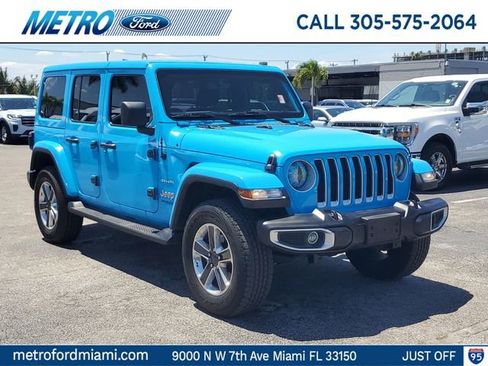 Used 2021 Jeep Wrangler Unlimited Sahara AWD/4WD image 1