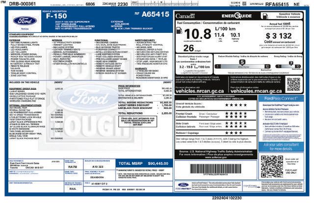 Used 2024 Ford F150 Lariat w/ Equipment Group 502A High AWD/4WD image 12