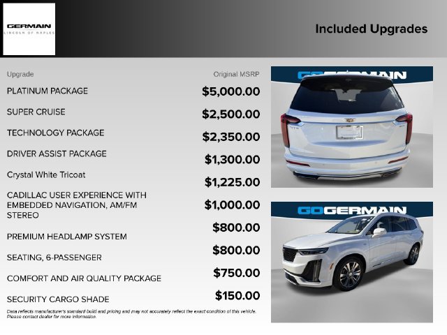 Used 2022 Cadillac XT6 Premium Luxury w/ Platinum Package FWD image 19