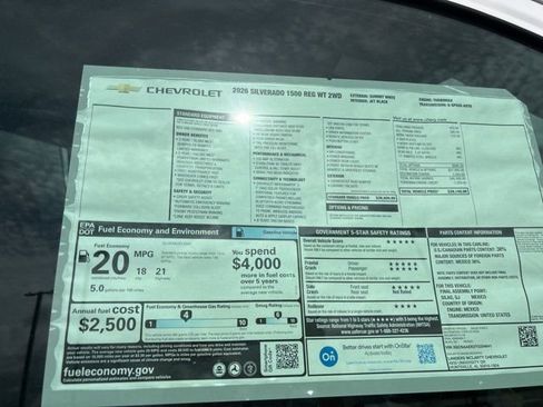 New 2026 Chevrolet Silverado 1500 W/T w/ Trailering Package image 35