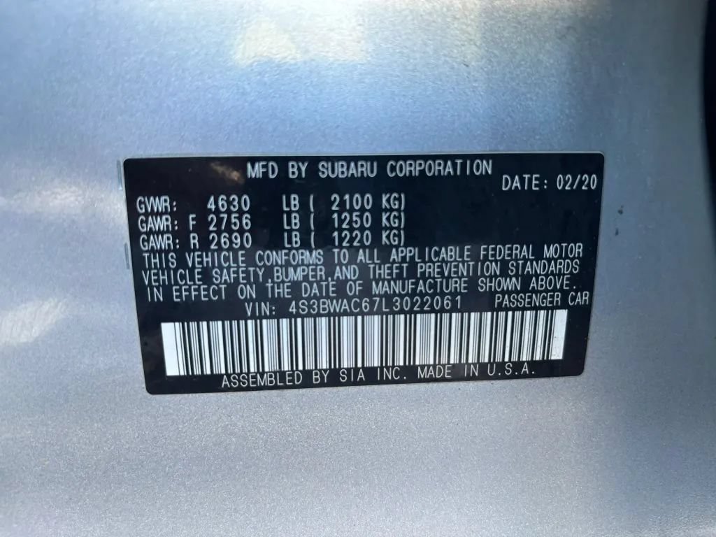 Used 2020 Subaru Legacy Premium w/ Cargo Package AWD/4WD image 23