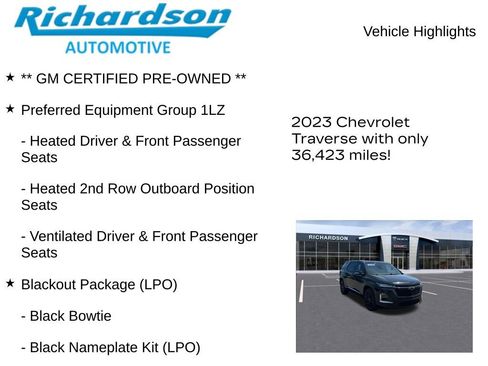 Used 2023 Chevrolet Traverse Premier AWD/4WD image 11