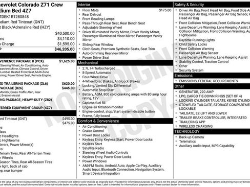 Used 2024 Chevrolet Colorado Z71 w/ Z71 Convenience Package 2 image 53