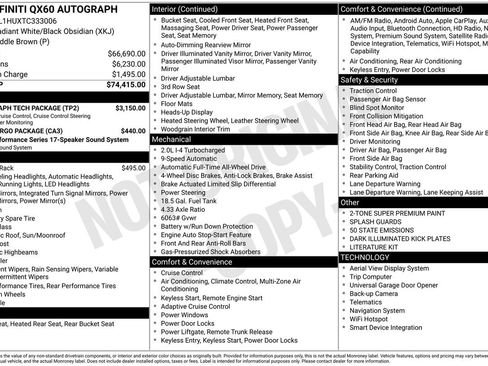 Certified 2026 INFINITI QX60 Autograph w/ Autograph Tech Package image 33