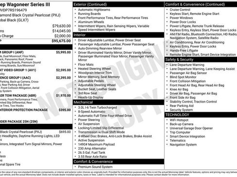 Certified 2024 Jeep Wagoneer Series III w/ Premium Group I AWD/4WD image 24