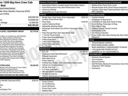Used 2022 RAM 1500 Big Horn RWD image 2