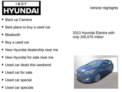 Used 2013 Hyundai Elantra GT w/ Style Pkg FWD image 7