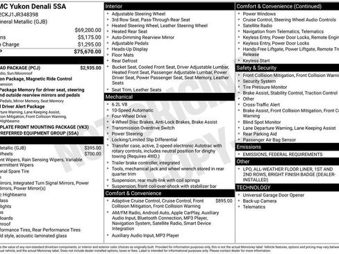 Used 2018 GMC Yukon Denali w/ Open Road Package image 29