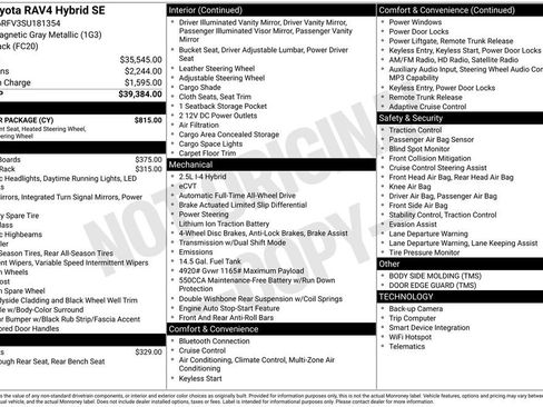 Used 2025 Toyota RAV4 SE w/ Weather Package AWD/4WD image 27