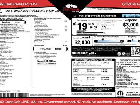 Used 2019 RAM 1500 Tradesman w/ Protection Group AWD/4WD image 43
