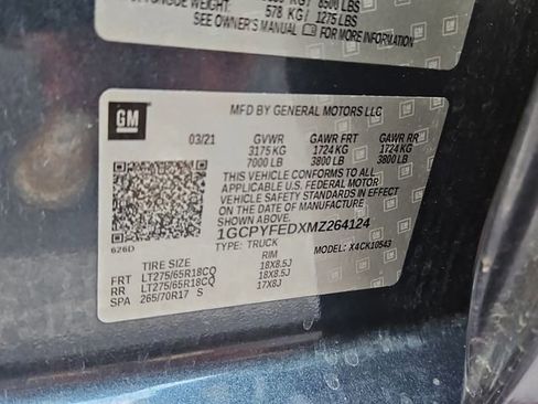 Used 2021 Chevrolet Silverado 1500 LT Trail Boss w/ Convenience Package II image 12