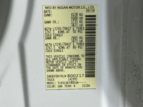 Used 2020 Nissan NV 2500 SV RWD image 37