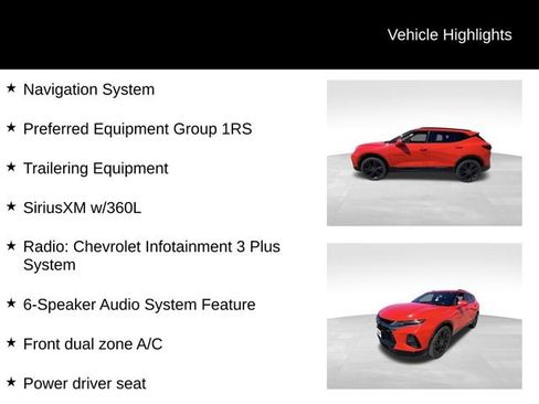 Certified 2020 Chevrolet Blazer RS AWD/4WD image 12