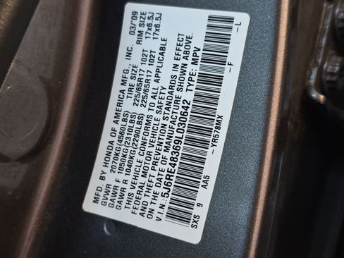 Used 2009 Honda CR-V LX image 25