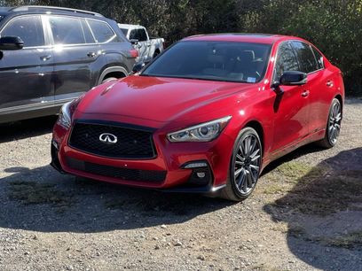 Used 2022 INFINITI Q50 Red Sport 400 w/ Carbon Fiber Package