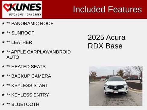 Used 2025 Acura RDX w/ Technology Package image 2