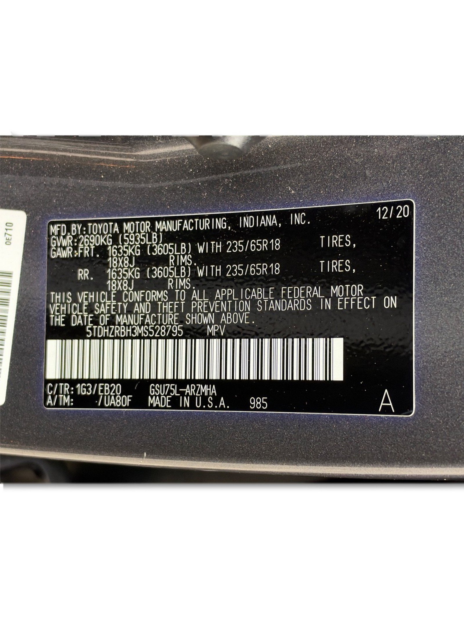 Used 2021 Toyota Highlander XLE AWD/4WD image 25