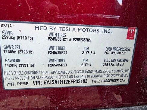 Used 2014 Tesla Model S P85 image 29