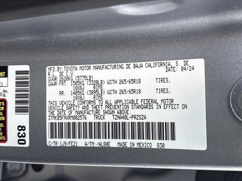 Certified 2024 Toyota Tacoma TRD Sport RWD image 25