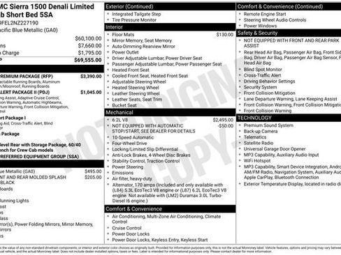 Used 2022 GMC Sierra 1500 Denali w/ Denali Premium Package AWD/4WD image 9