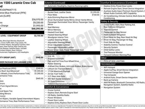 Used 2023 RAM 1500 Laramie AWD/4WD image 40