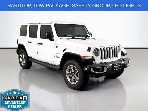 Used 2021 Jeep Wrangler Unlimited Sahara w/ LED Lighting Group AWD/4WD image 1