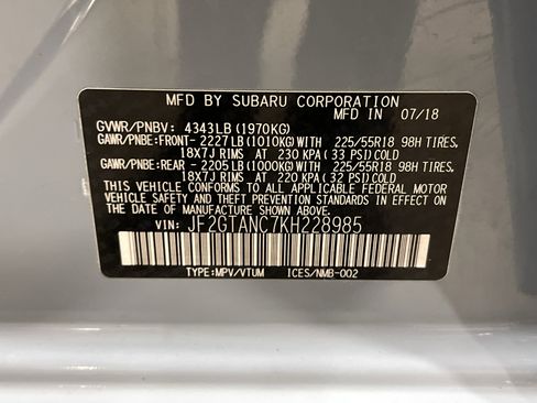 Used 2019 Subaru Crosstrek 2.0i Limited w/ Moonroof Package w/Navigation image 28